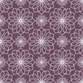 Abstract floral spirograph pattern