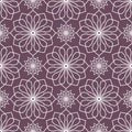 Abstract floral spirograph pattern