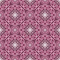 Abstract floral spirograph pattern