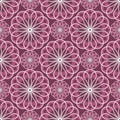 Abstract floral spirograph pattern