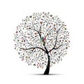 Abstract floral tree for your design Royalty Free Stock Photo