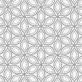 Abstract floral vector pattern, repeating dotted linear flower. graphic clean design for fabric, event, wallpaper etc.