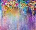 Abstract floral watercolor painting Royalty Free Stock Photo
