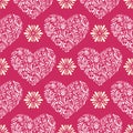 Abstract florall hearts