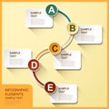 Abstract flow chart infographics