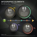 Abstract flow chart infographics