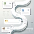 Abstract flow chart infographics