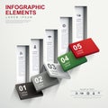 Abstract flow chart infographics Royalty Free Stock Photo