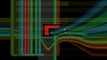Abstract Flow of Colorful Lines Royalty Free Stock Photo