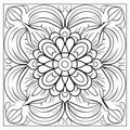 Abstract Flower Coloring Pages For Adults