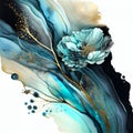 Abstract flower, delicate botanical floral background