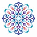 Abstract Flower Hawaii Vector Design With Islamic Calligraphy Style