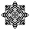 Abstract Flower Mandala. Decorative element for