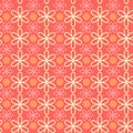 Abstract flower pattern wallpaper. Vector illustration. Seamless background. Royalty Free Stock Photo