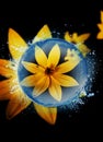 Abstract Flower Photography  Manipulations Royalty Free Stock Photo