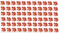 Abstract flower vector red orange flowers pattern drawing vectors Royalty Free Stock Photo