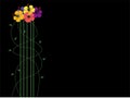 Abstract flowers background