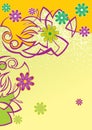 Abstract Flowers background