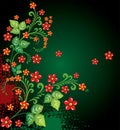 Abstract Flowers background