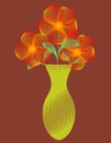 Abstract Flowers in a Vase..Vector/Clip Art