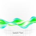 Abstract flowing background of blue and green twisted, vector layered. eps10 Royalty Free Stock Photo