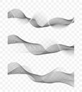 Abstract flowing blend wavy lines Royalty Free Stock Photo