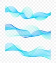 Abstract flowing blend wavy lines Royalty Free Stock Photo