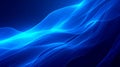 Abstract Flowing Blue Energy Waves Royalty Free Stock Photo
