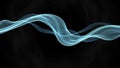 Abstract flowing blue light waves on a dark textured background image photo Royalty Free Stock Photo