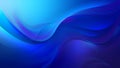 Abstract flowing blue waves with a gradient glow