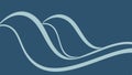Abstract flowing blue waves, symbolizing calmness, fluidity, and modern elegance, vector design Generative AI Royalty Free Stock Photo