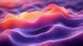 Abstract flowing digital landscape sunset data visualization Royalty Free Stock Photo