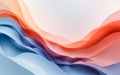 Abstract flowing fabric waves in warm and cool tones Royalty Free Stock Photo