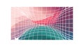 Abstract Flowing Geometric Grid Background, vector design Generative AI Royalty Free Stock Photo