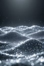 Abstract Flowing Glitter Particles Dynamic Wave, Portrait Images Generative AI Royalty Free Stock Photo