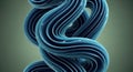Abstract Flowing Lines Blue Structure Creates a Mesmerizing Optical Illusion Royalty Free Stock Photo
