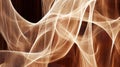 Abstract flowing lines creating wavy pattern on brown background Royalty Free Stock Photo