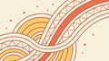 Abstract Flowing Lines Pattern. Dynamic Artistic Background Vector, vector design Generative AI Royalty Free Stock Photo