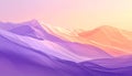 Abstract flowing purple and orange landscape background Royalty Free Stock Photo