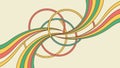 Abstract Flowing Ribbon Lines Dynamic Colorful Pattern vector design Generative AI Royalty Free Stock Photo