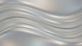 Abstract flowing silver metallic waves with soft light reflections and subtle texture Royalty Free Stock Photo