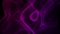 Abstract flowing smooth smoke waves background. Seamless loop animation