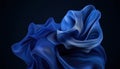 Abstract Flowing Wave On Dark