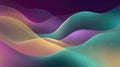 Abstract flowing wave forms with colorful gradients and tiny particles Royalty Free Stock Photo
