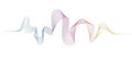 Abstract flowing wave lines
