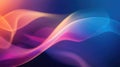 Abstract flowing wave patterns creating a vibrant gradient background Royalty Free Stock Photo