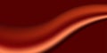 Abstract flowing wave of rich dark red and orange satin fabric texture background with smooth gradient and soft light Royalty Free Stock Photo