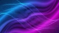 Abstract flowing waves of blue and magenta particles creating a futuristic digital data stream effect Keywords Royalty Free Stock Photo