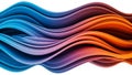 Abstract Flowing Waves of Blue Purple and Orange Gradient Colors 20251218 Royalty Free Stock Photo