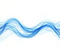 abstract flowing waves of interconnected blue lines as the symbol of diabetes awareness spreading Royalty Free Stock Photo